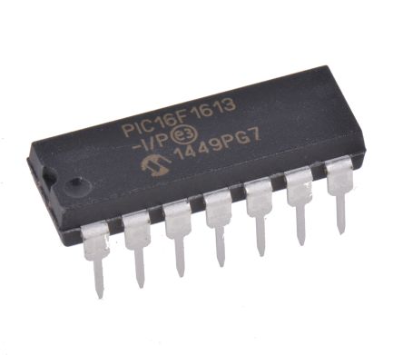 Microchip Mikrocontroller PIC16F PIC 8bit THT 2048 Wörter PDIP 14-Pin 32MHz 256 B RAM