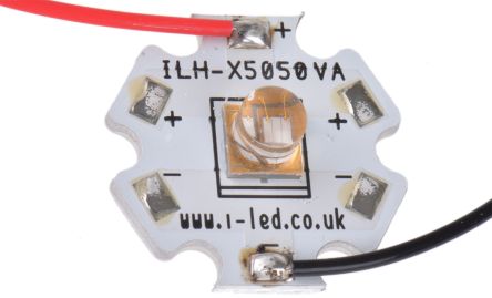 Intelligent LED Solutions Intelligent LED SMD UV-LED 400nm / 1400mW, Dom 65° 4 Pin