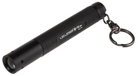 Led Lenser P2BM Taschenlampe Schlüsselanhänger LED Schwarz Im Alu-Gehäuse, 16 Lm / 25 M, 102 Mm
