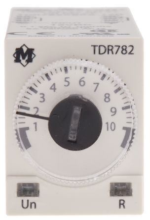 Schneider Electric Relais Temporisé, 12V C.c., Rail DIN, 2 Contacts