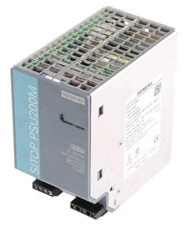 Siemens SITOP PSU200M Switch-Mode DIN-Schienen Netzteil 240W, 85 → 264V Ac, 24V Dc / 10A