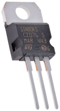 STMicroelectronics MOSFET Canal N, A-220 14 A 800 V, 3 Broches