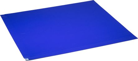 RS PRO 粘尘垫, 用于清洁室, 910mm x 910mm x 1.65mm, 蓝色