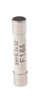 Schurter SHF 6.3x32 Feinsicherung F / 1.6A 6.3 X 32mm 500V Ac Keramik
