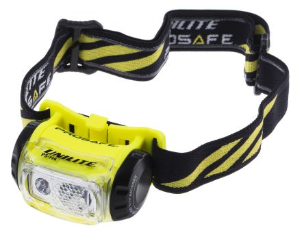Unilite LED Head Torch AAA, Black, Rubber Case, 200 lm