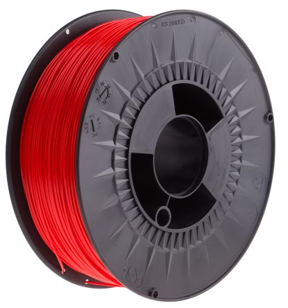 RS PRO PLA 3D-Drucker Filament Zur Verwendung Mit Gängige Desktop-3D-Drucker, Rot, 1.75mm, FDM, 1kg