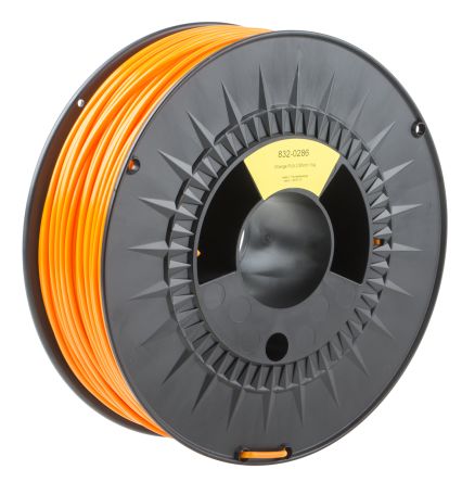 RS PRO PLA 3D-Drucker Filament Zur Verwendung Mit Gängige Desktop-3D-Drucker, Orange, 2.85mm, FDM, 1kg