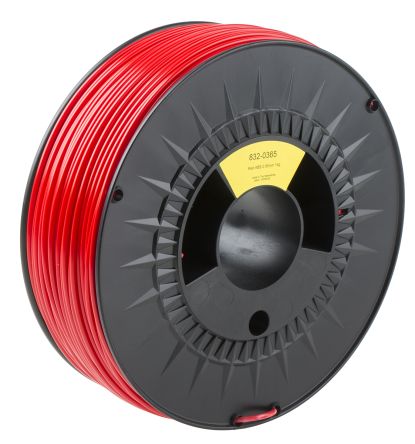 RS PRO ABS 3D-Drucker Filament Zur Verwendung Mit Gängige Desktop-3D-Drucker, Rot, 2.85mm, FDM, 1kg