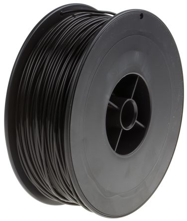 RS PRO Filament Pour Imprimante 3D, PLA, Ø 1.75mm, Noir, 300g, FDM
