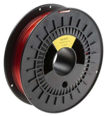 RS PRO M-ABS 3D-Drucker Filament Zur Verwendung Mit Gängige Desktop-3D-Drucker, Rot, 2.85mm, FDM, 500g