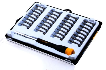 Stanley 37 pieces Precision Hex, Slotted, Phillips, Pozidriv, Torx, Tamperproof Torx, Triwings, Square Screwdriver Set
