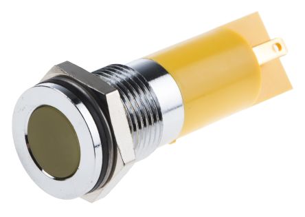 RS PRO LED Schalttafel-Anzeigelampe Gelb 110V Dc, Montage-Ø 14mm