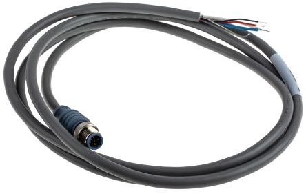 Turck Cable De Conexión, Con. A M12 Macho, 5 Polos, Long. 2m, 250 V, 4 A, IP68, IP69K