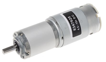 RS PRO Bürsten-Getriebemotor Bis 1,2 Nm, 12 V Dc / 12,8 W, Wellen-Ø 6mm, 37 (Dia.)mm X 97.5mm