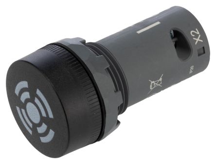 ABB Compact Series Panel Mount Buzzer, 230 V, IP66, IP67, IP69K, Single-Tone