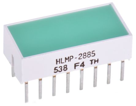 Broadcom HLMP-2885 Light Bar LED Display, Green 100 Mcd