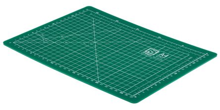RS PRO 10mm Green Cutting Mat, L450mm x W300mm