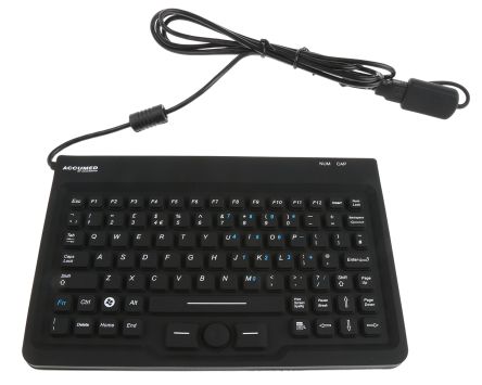 Ceratech Tastatur QWERTY (GB) Kabelgebunden Schwarz USB, 230 X 145 X 10mm
