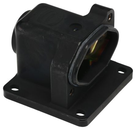 HARTING Han HPR Heavy Duty Power Connector Housing, M6 Thread, Right Angle
