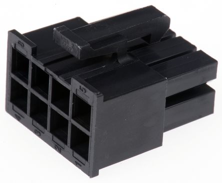 Molex Mini-Fit Jr Steckverbindergehäuse Buchse 4.2mm, 8-polig / 2-reihig Gerade, Kabelmontage Für Buchsenkontakt 5556