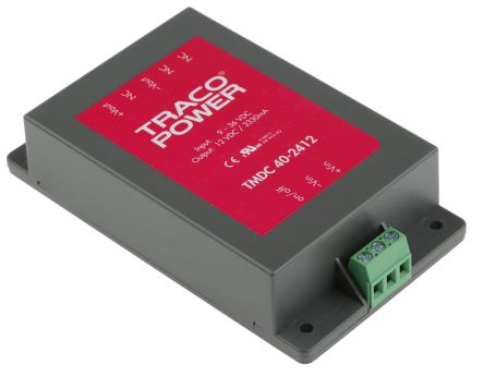 TRACOPOWER DC/DC-Wandler 40W 24 V Dc IN, 12V Dc OUT / 3.33A 2.5kV Dc Isoliert