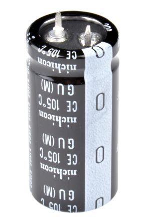 Nichicon GU Snap-In Aluminium-Elektrolyt Kondensator 680μF ±20% / 200V Dc, Ø 22mm X 45mm, Bis 105°C