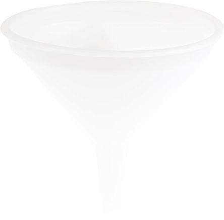 RS PRO HDPE Industrial Funnel, With 100mm Funnel Diameter, 11mm Stem Diameter