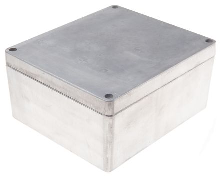 RS PRO Caja De Aluminio Presofundido Plateado, 230 X 200 X 110mm, IP66