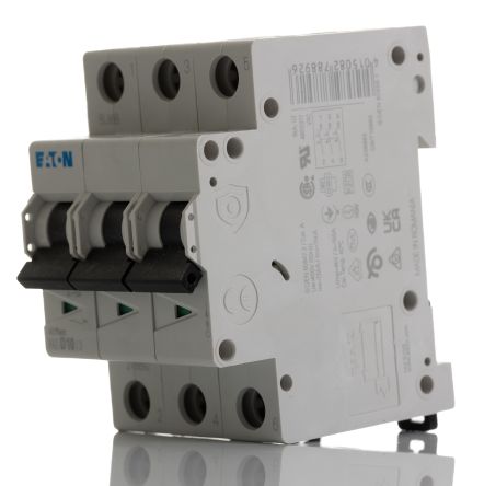 Eaton Moeller MCB Leitungsschutzschalter Typ D, 3-polig 10A 240 → 415V, Abschaltvermögen 10 KA XEffect