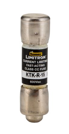 Eaton 15A F Melamine Cartridge Fuse, 10 x 38mm