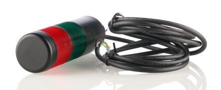 Werma Kompakt LED Signalturm 2-stufig Linse Rot/Grün LED Rot/Grün Dauer 141mm