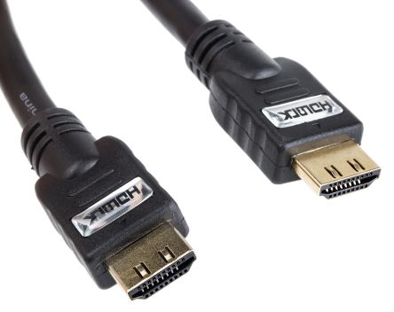 RS PRO HDMI-Kabel A HDMI Stecker B HDMI Stecker, 3m, Schwarz