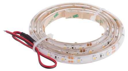 RS PRO LED-Streifen 2700 → 3200K, Weiß, 1m X 10mm 12V 60LEDs/M IP65