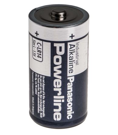 Panasonic Industrial Powerline Alkali C Batterien, 1.5V