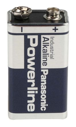 Panasonic Industrial Powerline Alkaline 9V Batteries PP3