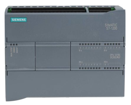 Siemens SIMATIC S7-1200 SPS CPU, 14 (Digital, 2 Schalter Als Analog) Eing. / 14 Digitaleing. Digital, Relais Ausg.Typ /