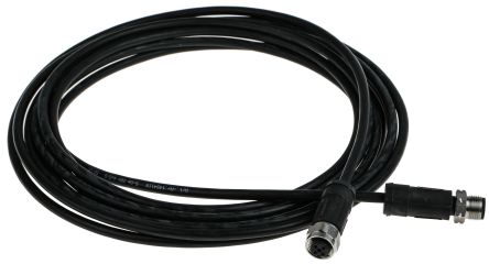 Phoenix Contact Cable De Conexión, Con. A M12 Macho, 4 Polos, Con. B M12 Hembra, 4 Polos, Cod.: A, Long. 5m, 250 V,