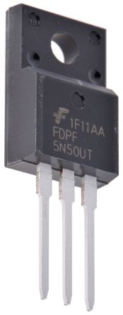 Onsemi UniFET FDPF5N50UT N-Kanal, THT MOSFET 500 V / 4 A 28 W, 3-Pin TO-220F