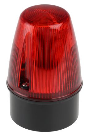 Moflash LED100 Series Red Multiple Effect Beacon, 20 → 30 V, Surface Mount, Wall Mount, LED Bulb, IP65