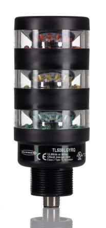 Banner TL50BL Series Red/Green/Yellow Signal Tower, 3 Lights, 12 → 30 V Dc, Versatile Mount