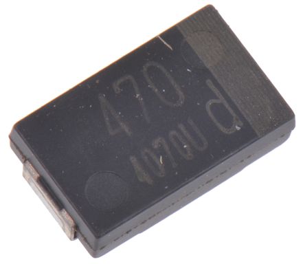 Panasonic Condensador De Polímero SP-CAP SX, 470μF ±20%, 2V Dc, Montaje En Superficie, Dim. 7.3 X 4.3 X 1.9mm