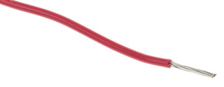 RS PRO Cable De Conexión, área Transversal 0,13 Mm² Filamentos Del Núcleo 7/0,16 Mm Rojo, 300 V, Long. 100m, 26 AWG