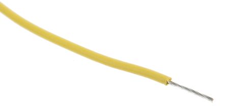 RS PRO Hook Up Wire UL3266, 0,33 Mm², Jaune, 22 AWG, 100m, 300 V