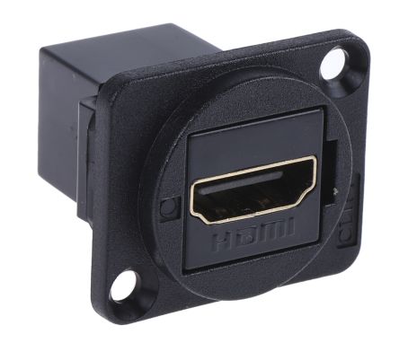 RS PRO Connecteur HDMI Femelle Traversée De Panneau 19 Voies Standard Droit