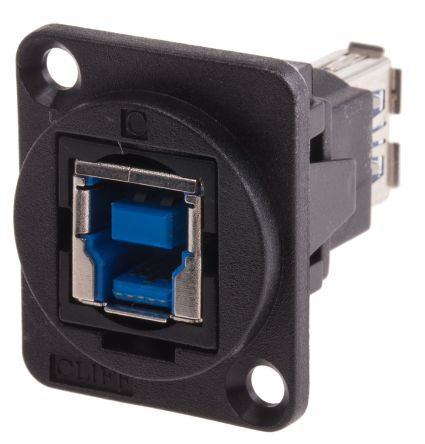 RS PRO Connecteur USB 3.0 B To A Femelle, Montage Panneau, Droit