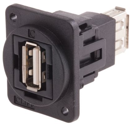 RS PRO USB-Steckverbinder 2.0 A → A Buchse, Tafelmontage