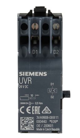 Siemens Sganciatore Di Minima Tensione 3VA9908-0BB11 3VA Per Uso Con Interruttore Automatico Serie 3VA1