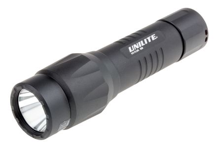 Unilite Torch LED Rechargeable HIVIS AAA, Black, Aluminium Case, 900 lm