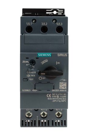 Siemens SIRIUS 3RV2 Motorschutzschalter, 42 → 52 A 20 → 690 V 140mm X 55mm