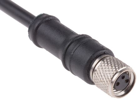 RS PRO Female 3 Way M8 To Unterminated Sensor Actuator Cable, 2m